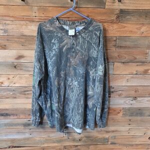 Jerzees Forest Camo Long Sleeve Shirt